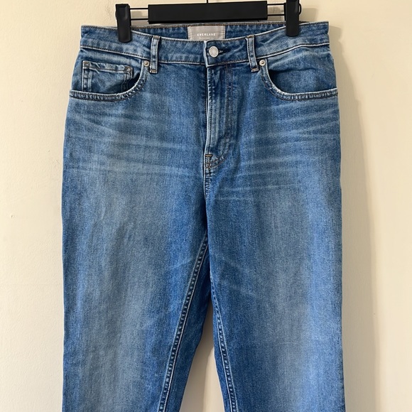 Everlane The Curvy Cheeky Medium Wash High Waist Denim Jean Size 30 Regular - Picture 3 of 13